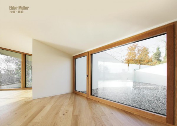 98窄边铝包木窗系统