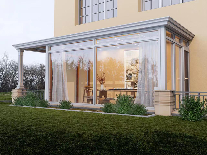 简欧系列铝包木阳光房