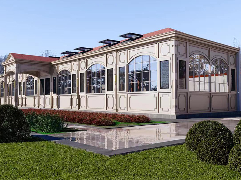 简欧系列铝包木阳光房