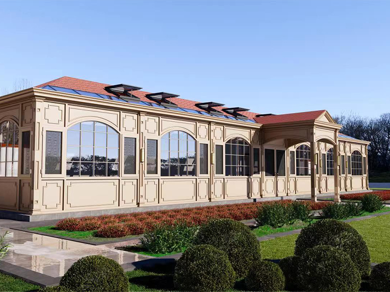 简欧系列铝包木阳光房