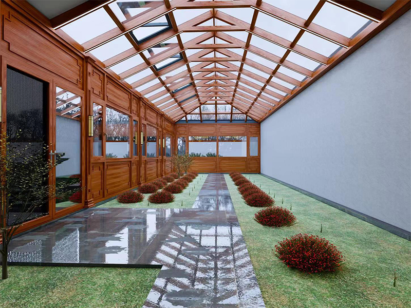 简欧系列铝包木阳光房