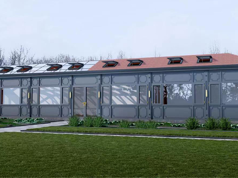 简欧系列铝包木阳光房