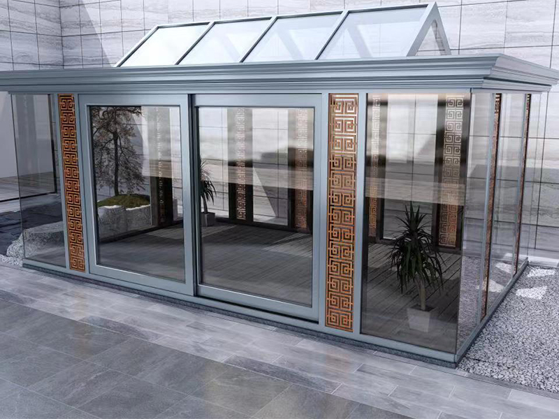 简欧系列铝包木阳光房