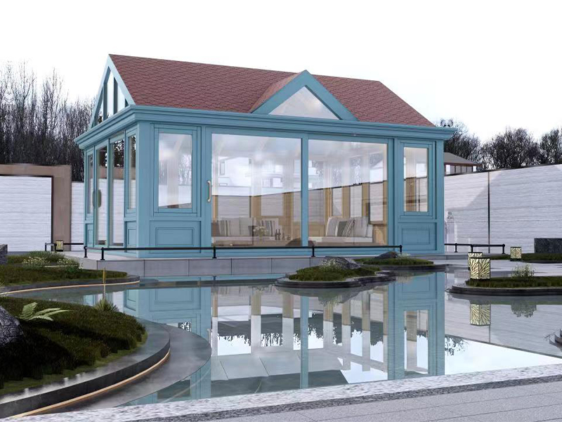 简欧系列铝包木阳光房