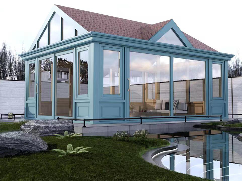 简欧系列铝包木阳光房