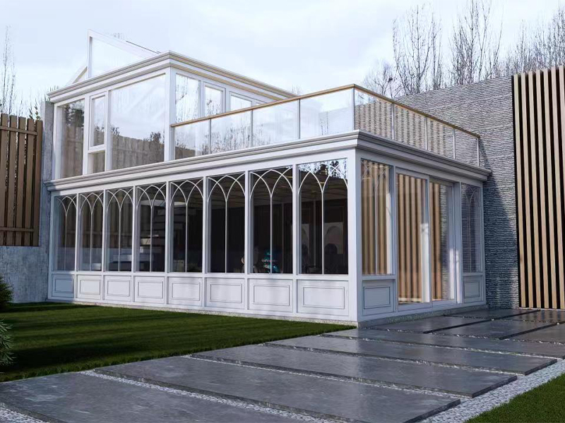 简欧系列铝包木阳光房