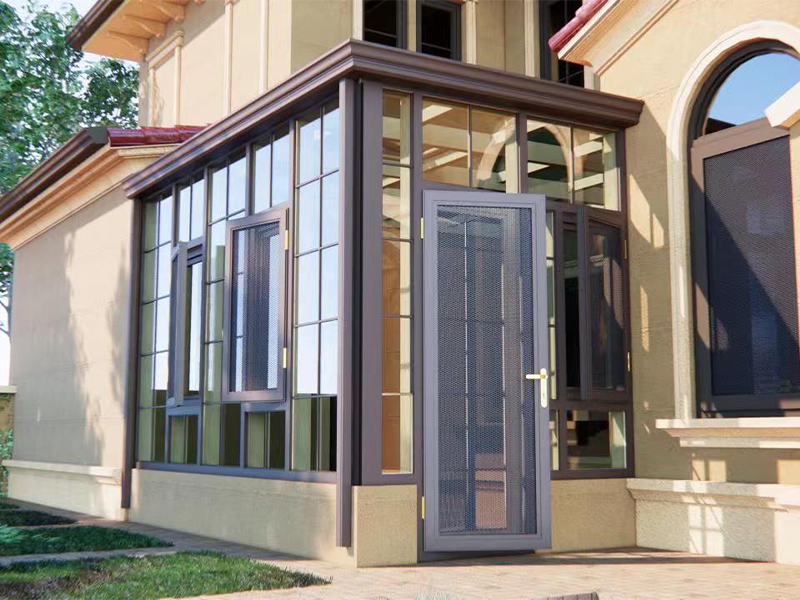 简欧系列铝包木阳光房