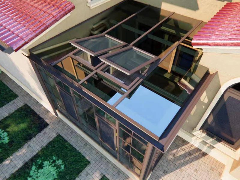 简欧系列铝包木阳光房