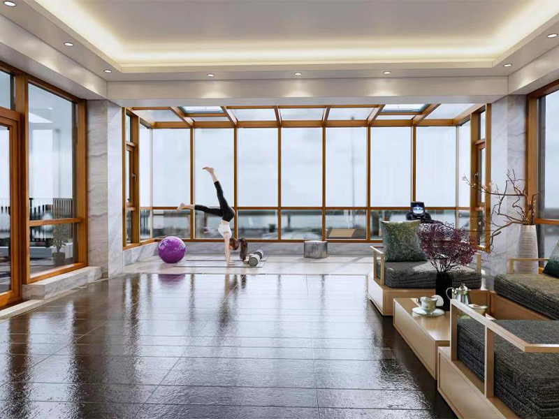 简欧系列铝包木阳光房