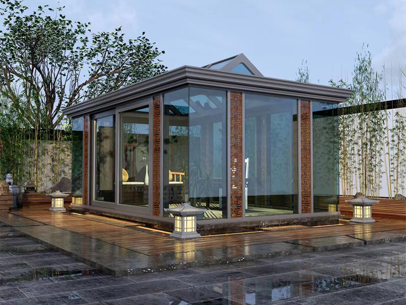 简欧系列铝包木阳光房