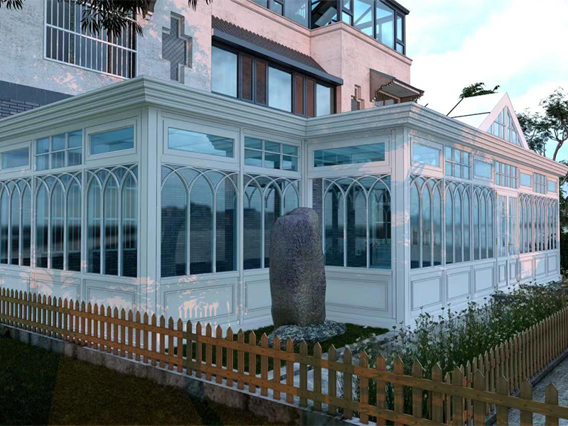 简欧系列铝包木阳光房