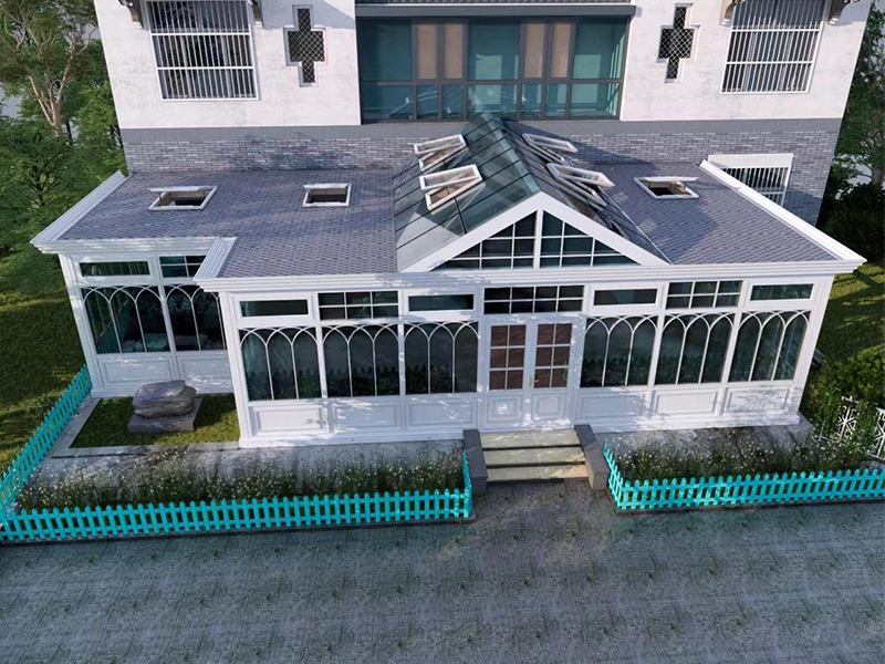 简欧系列铝包木阳光房