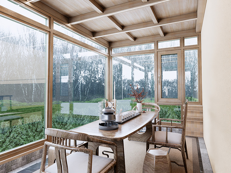 铝包木阳光房